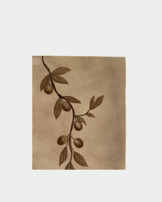 Olive Branch Mini - Sepia by Celine’s Art