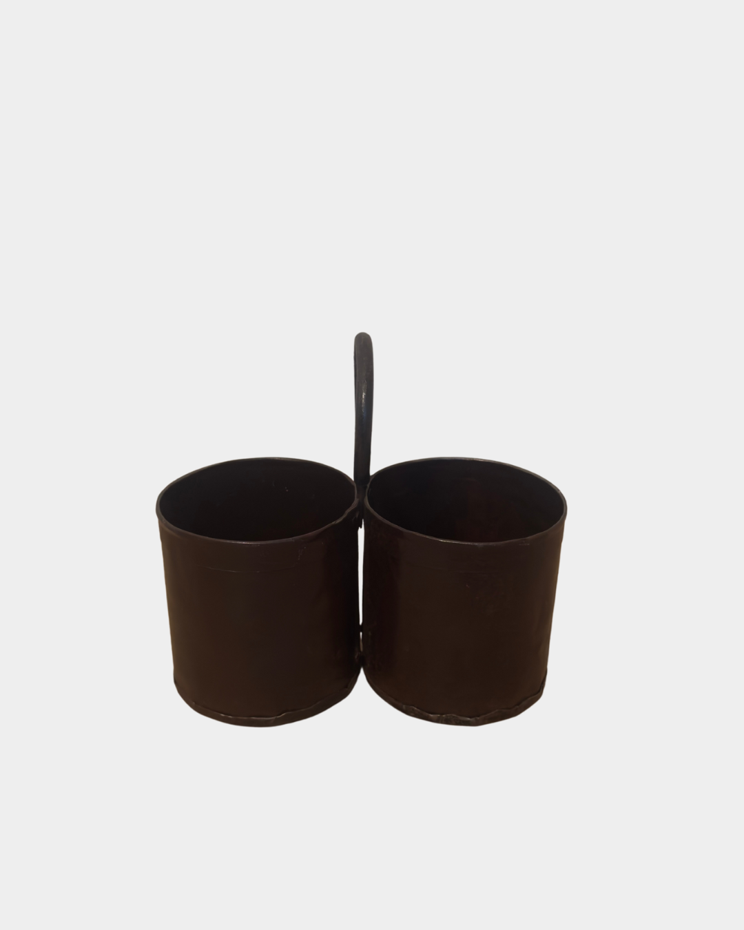 Vintage Dual Metal Pot Planter
